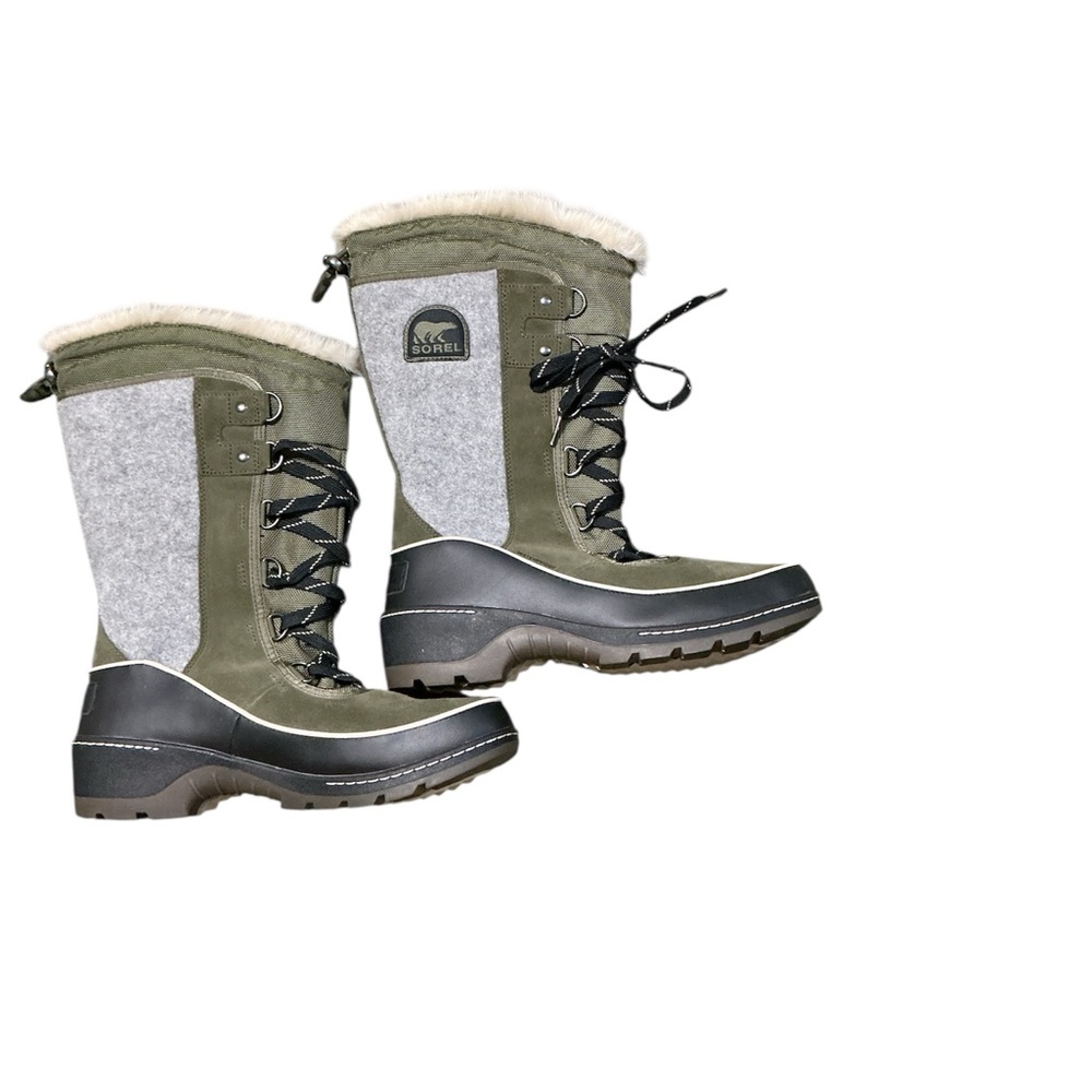 Sorel Women's Winter Boots - Green and Cream